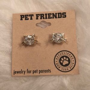 Pet Friends Cat Stud Earrings